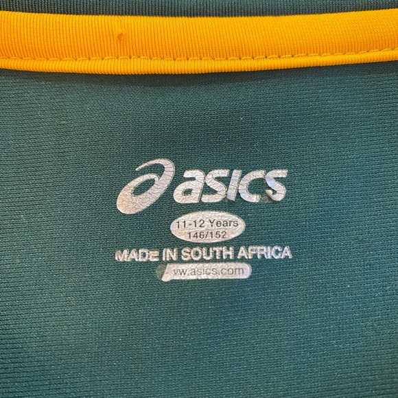 SOUTH AFRICA RUGBY WORLD CUP JERSEY ASICS SHIRT TRIKOT SPRINGBOKS Youth 11/12 - Picture 2 of 5